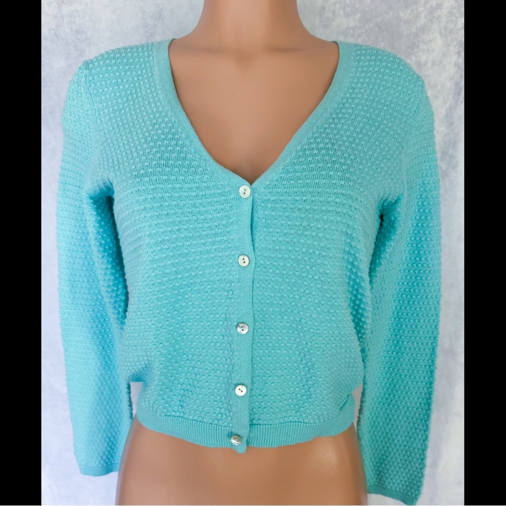 Draper James - Light Blue, Button-Down Cardigan